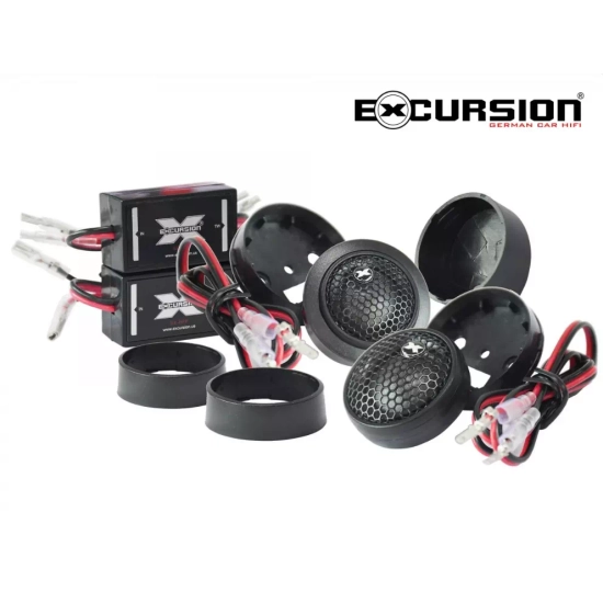 Excursion SX-2S – tweetery samochodowe 20 mm, jedwabne kopułki, 4 Ohm, 40/80 W, Plug&Play